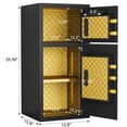 thumbnail image 6 of Lisonu 6.0 Cu. Ft. Digital Security Safe, Large Double-Door Steel Safe Box with Deposit Slot, Dual Alarm, and Included Fireproof Bag for Home & Office, Black, 6 of 16