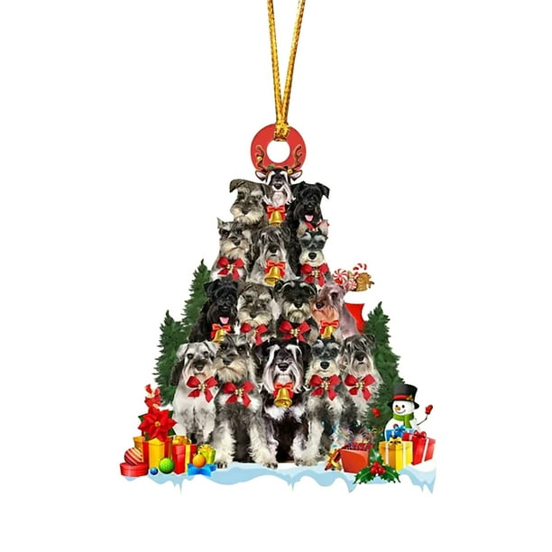 Para Árbol De Navidad, Colgante De Madera Para Perro De Navidad, Regalo De Decoración De Navidad Para Amigos Y Familiares Eigraketly HA042667-06