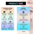 thumbnail image 2 of 200 Pieces Tooth Gem Aftercare and FAQs Cards 1.97 x 3.5 Inches Holographic Tooth Gem Aftercare Instructions Cards Wallet Sized Holographic Reflective Tooth Gem Cards Double-Sided Tooth Guide Cards, 2 of 7