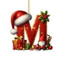 thumbnail image 2 of Christmas Acrylic Letter Ornament Pendant, Personalized Alphabet Hanging Decorations for DIY Xmas Tree Decor, Holiday Letter Ornaments for Home Party Office and Gift Use, 2 of 5