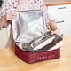 thumbnail image 4 of Bolsa térmica para almuerzo para adultos y niños | Porta bento térmico con asa | Tela Oxford a prueba de fugas para el trabajo, la escuela, la oficina y picnics | Azul, negro, gris, rojo, 4 of 6