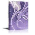 thumbnail image 2 of wall26 - Canvas Wall Art - Purple Monochromatic Paint Spill - Giclee Print Gallery Wrap Modern Home Art Ready to Hang - 24x36 inches, 2 of 4