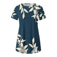 thumbnail image 5 of Summer Tops for Women 2025 Trendy Plus Size Plus Size Shirts for Women 4X-5X Basic Fitted Cropped Tees, 5 of 5
