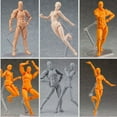 thumbnail image 2 of 1 Ensemble de Figurines d'Anime pour Artistes Corps Figurine d'Action Modèle Jouet Humain Poupée, 2 of 6