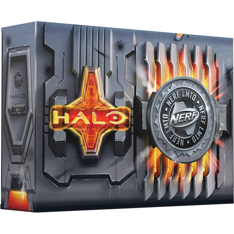  NERF LMTD Halo Needler Dart-Firing Blaster, Light-Up Needles,  10-Dart Rotating Drum, 10 Elite Darts, Game Card with in-Game Content :  Toys & Games