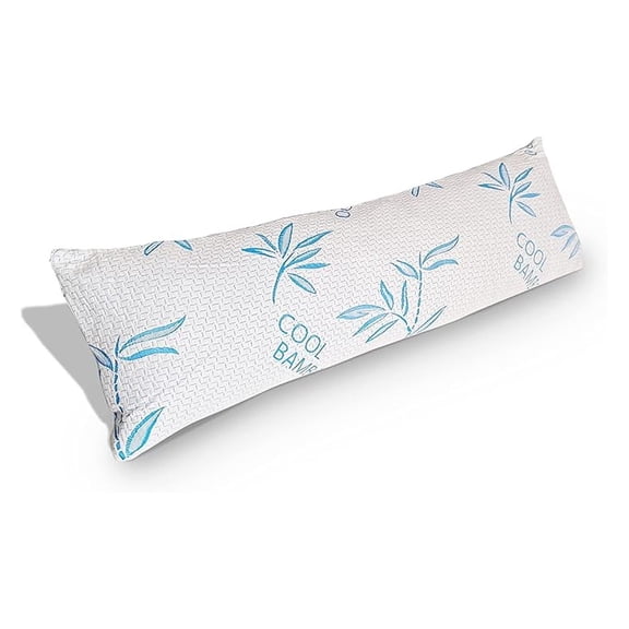 Body Pillow for Sleeping, Shredded Memory Foam Adjustable Bed Pillow with Hypoallergenic, Removable/Washable Zipper Cover