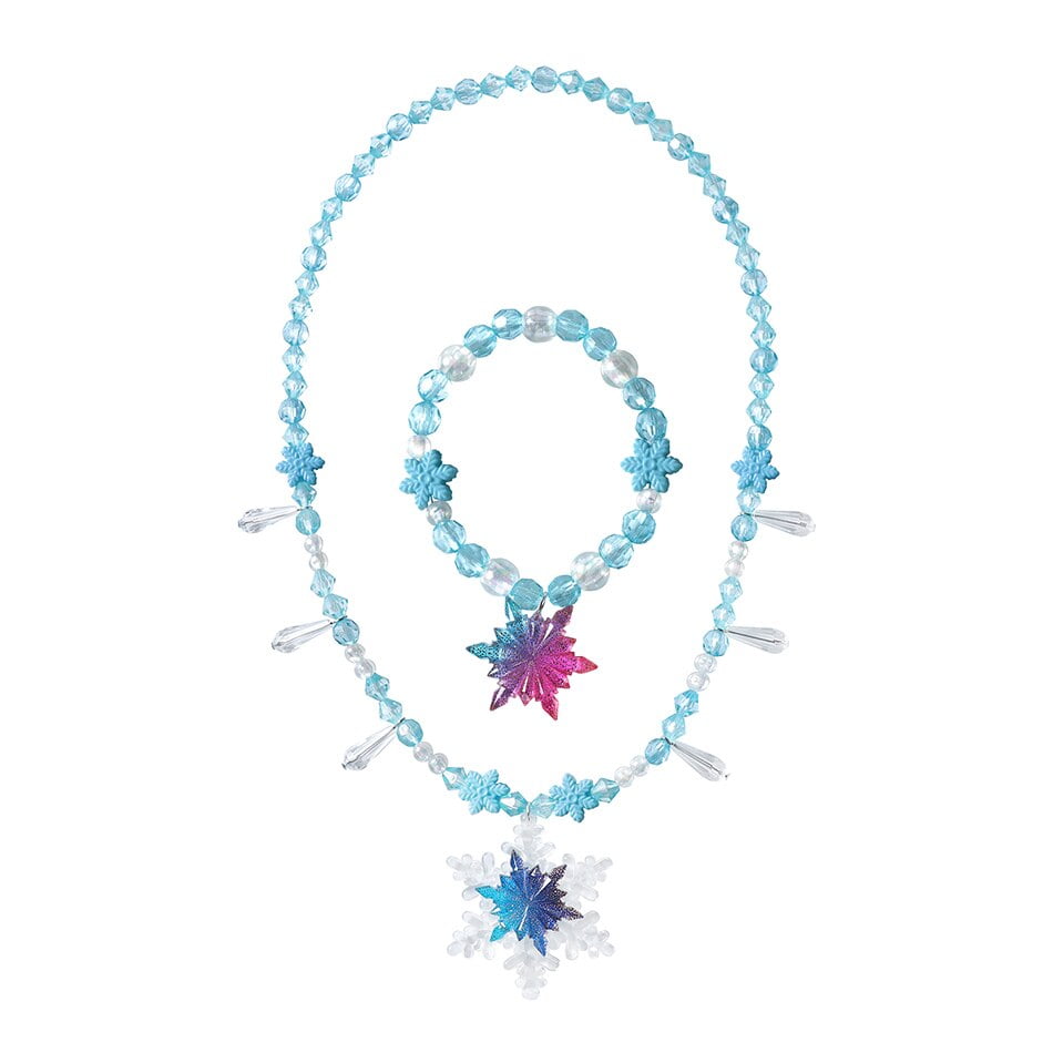 Frozen Girls Anna Elsa Accessoires Sirene Ariel Jasmine Collier Ensembles de Bijoux pour Princesse Robe Cosplay Reine des Neiges Accessoires Walmart