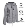 thumbnail image 2 of Rosvigor Womens Waterproof Raincoat Lightweight Rain Jackets Windproof Hooded Jacket with Pockets, 2 of 5