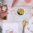 thumbnail image 6 of 3drose, Lovely Yellow Lily, 3 inch Snowflake Porcelain Ornament, 6 of 7