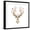 Black Frame, variant on Art.com Watercolor Illustration Isolated Deer, Big Antlers, Flowers and Birds on the Horns, Branches Cherry Art Print by Anastasia Zenina-Lembrik, 24" x 24"