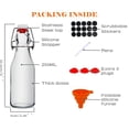 thumbnail image 2 of Botellas de vidrio Ahhute Swing Top, 250 ml, herméticas, paquete de 6, 2 of 7