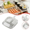 thumbnail image 6 of kowaku 2Pcs Divided Plates Divided Platters with Handle Lightweight Tableware Side Dish Trays for Fruit Kitchen Dipping Sauces Snack Clear, 6 of 9