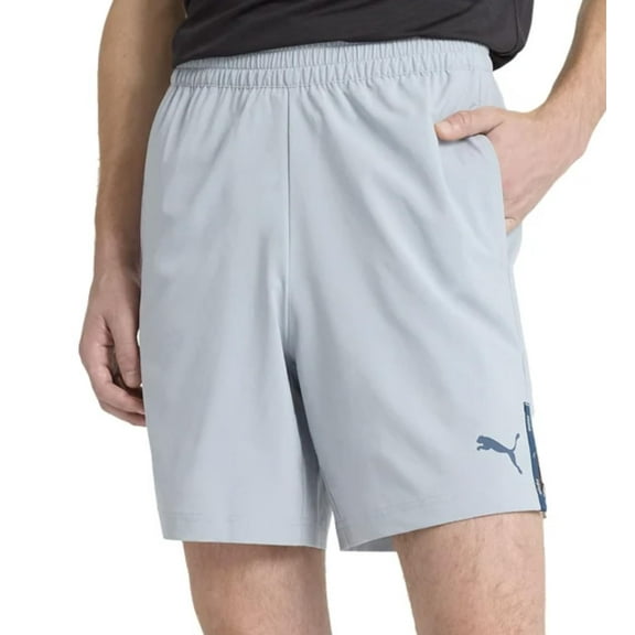 PUMA Men's Lightweight Active Woven Short (US, Alpha, Small, Regular, Regular, Gray)