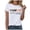 White, variant on GEWSEY Autism Awareness Shirt for Women I Wear Blue Tshirt Autistic Mom T-Shirt Puzzle Piece Short Sleeve Tops White, XXL