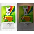 thumbnail image 2 of Caroline's Treasures BB1953CNL Bull Terrier St. Patrick's Day Ceramic Night Light, 6x4x3", multicolor, 2 of 2