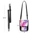 thumbnail image 4 of Secure Travel Neck Wallet Passport Holder Adjustable Strap For Men & Women 6*7.5in Rainbow Colors Smoke Design, 4 of 6