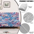 thumbnail image 6 of ZIATUBLES Armless Sofa Futon Slipcover, Dustproof Couch Cover Elastic Polyester Spandex Furniture Protector Machine Washable Sofa Bed Cover, Cherry Blossom Print, 6 of 9