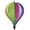 Fiesta, variant on In the Breeze 0972 — Fiesta 6-Panel Fabric Hot Air Balloon — Colorful, Vibrant Hanging Outdoor Wind Spinner