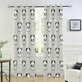 thumbnail image 6 of FREEAMG Cute Panda Blackout Curtains 84x42in,Theral Insulated Room Darkening Curtains Window Curtain Panels for BedRoom Bath Living Room, 1 Panel, 6 of 7