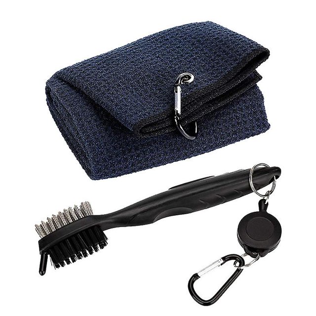Kit de cepillo y toalla para palos de Golf Taian, limpiador con Clip de bucle para colgar en bolsa de Golf, juego de herramientas de limpieza de bolas con ranura para Club al aire libre ShuxiuWang 8390613483829