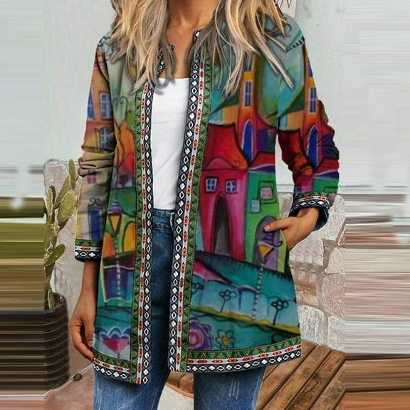 AOOCHASLIY Women Winter Coat Fashion Women's Long Sleeve Turndown Button Casual Elastic Comfy Blouse