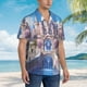 thumbnail image 3 of Balery Majestic Fantasy Castle Camisas hawaianas de manga corta para hombre, camisas playeras de corte holgado, camisas de vacaciones con botones,X-Large, 3 of 7