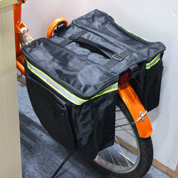 Classic Double Waterproof Bicycle Pannier Bag 31L Bike Cycle Shopping Commuters 