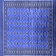 thumbnail image 1 of Ahgly Company Indoor Square Oriental Blue Industrial Area Rugs, 8' Square, 1 of 4