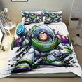 thumbnail image 1 of Buzz Lightyear 2 Themed Bed Sheet Set Three Piece Set 53x79 Inches Comfortable And Skin Friendly Unique Design Creating A Star Studded Night, 1 of 6