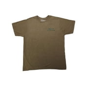The American Outdoorsman Mens Size Medium S/S Cotton Blend "Duck" T-Shirt, Heather Mocha