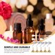 thumbnail image 5 of 1 juego de embudos metálicos portátiles para transferir aceites esenciales de perfume con gotero., 5 of 6