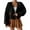 Black, variant on Karight Women's Cherry Cropped Cardigan Sweaters Open Front Long Sleeve Cute Chunky Knit Short Cardigan Trendy