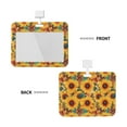 thumbnail image 2 of Zufioo Colorful Bohemian Sunflower Print Work Badge Protective Case, Waterproof Lanyard, Badge Transparent Clip, Suitable for Induction Card Badge Swipe Credit Card, 2 of 7