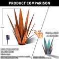 thumbnail image 2 of Escultura KODIBO grande de agave de metal rústico para exteriores, 2 of 7