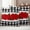 Red White, variant on Valentine's Day Outdoor Waterproof Pillow Covers, Red Rose Flowers Buffalo Plaid Romantic Decorative Square Throw Pillowcase Sofa Cushion Sham for Patio/Couch/Chair, 26"x26" 2 Pack