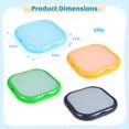 thumbnail image 4 of 4 Pcs Silicone Fruit Storage Containers, Non-Scented Food Savers, Leak-Proof Bento Boxes, Reusable Stretch Storage Boxes for Fruits, Vegetables, and Light Meals, 4 Colors, 4 of 5