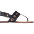 thumbnail image 4 of Womens Tommy Hilfiger Lerry2 Flat Sandals, Black Multi, 4 of 6