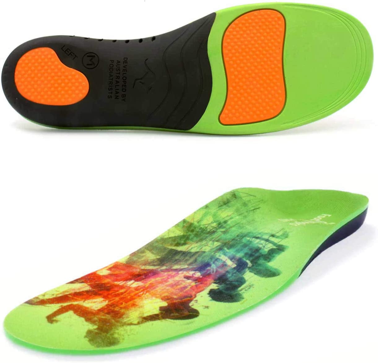 Footlogics FullLength Orthotic Shoe Insoles with Arch Support for