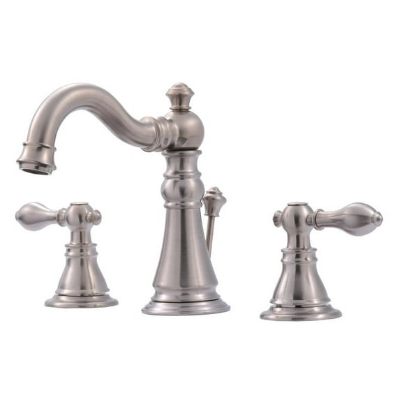 Ultra Faucets UF55113 Brushed Nickel Signature Two Handle Widespread Lavatory Faucet