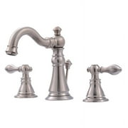 Ultra Faucets UF55113 Brushed Nickel Signature Two Handle Widespread Lavatory Faucet