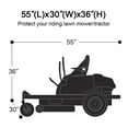 thumbnail image 6 of Fit Deck up to 72"/55" Universal Waterproof Riding Lawn Mower Tractor Cover Heavy Duty Garden Protector, 6 of 12