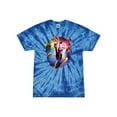 thumbnail image 1 of Wild Bobby, Cosmic Trippy Cat Riding Llamacorn in Space, Animal Lover, Tie-Dye Tees, Spiral Royal, Large, 1 of 3