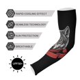 thumbnail image 5 of ALAZA Black Cool Wolf UV Sun Protection Arm Sleeves UPF 50+ Compression Cooling Sleeve 1 Pair, 5 of 7