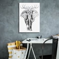 thumbnail image 4 of Epic Graffiti 'Elephant Soul' by JoJoesArt, Canvas Wall Art, 18"x26", 4 of 8