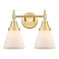 thumbnail image 3 of Innovations Lighting  Caden Cone - 2 Light 15" Bath Vanity Light Satin Gold/Matte White, 3 of 5