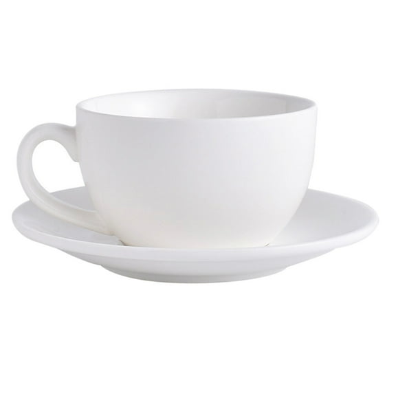 Tineasur Elegant Ceramic Tea Cup Set White for Storage Use Afternoon Tea 1Set