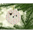 thumbnail image 2 of Toy Fox Terrier Merry Christmas Ceramic Ornament 2.8 in x 2.8 in, 2 of 3