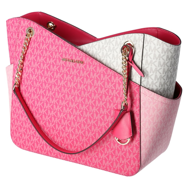 Michael Kors Jet Set Large Chain Tote, Electric Pink Multi