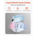thumbnail image 2 of VEVOR Portable Air Conditioner, 4-in-1 Evaporative Air Cooler, 3-Speed Mini Air Conditioner with 0-7H Smart Timer, 700ml Water Tank, 7-Color Light, Personal Mini Desk AC Fan for Bedroom Office Room, 2 of 9