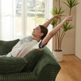 thumbnail image 4 of Lovableguy Oversized Chaise Lounge Chair Indoor,Corduroy Upholstered Single Lounge Couch,Cloud Sleeper Sofa Bed for Living Room,Bedroom,No Assembly Required,Green, 4 of 7
